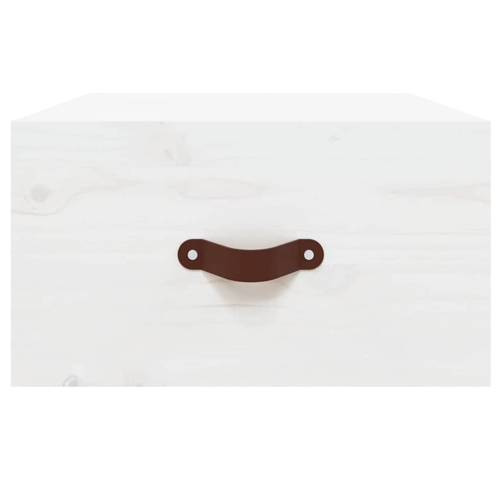 vidaXL Wall-Mounted Nightstand 40x29.5x22 cm White