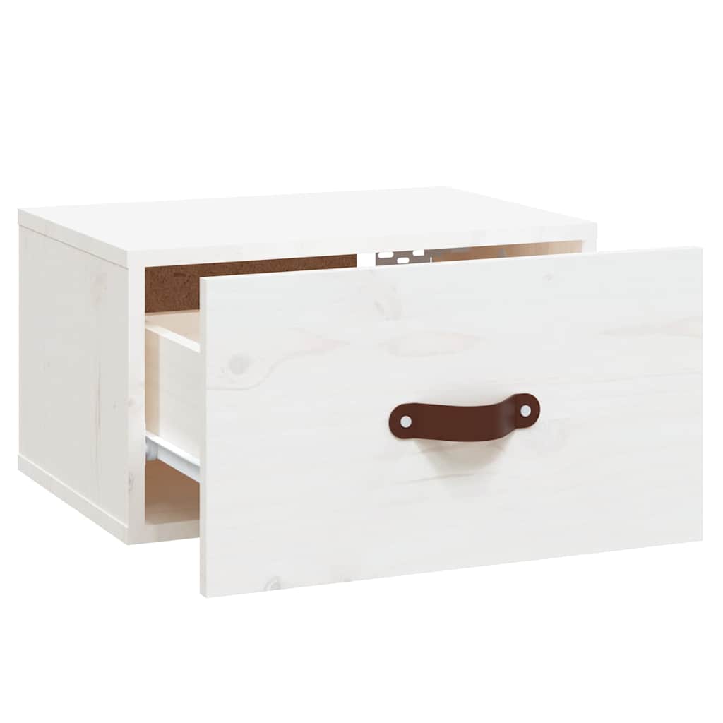vidaXL Wall-Mounted Nightstand 40x29.5x22 cm White