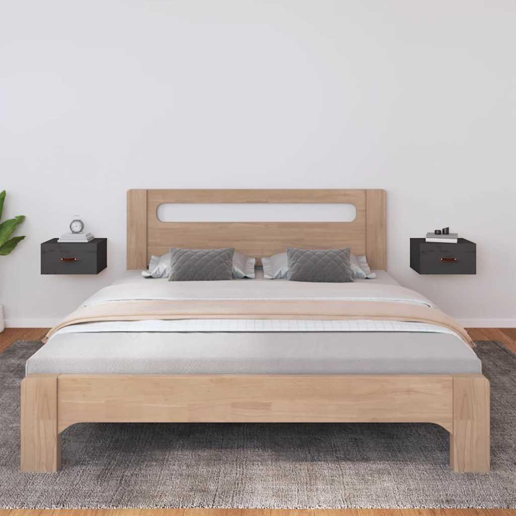 vidaXL Wall-Mounted Nightstand 40x29.5x22 cm White