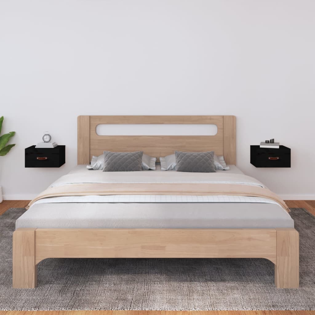 vidaXL Wall-Mounted Nightstand 40x29.5x22 cm White