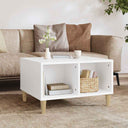 vidaXL Salontafel 60x50x36,5 cm bewerkt hout wit
