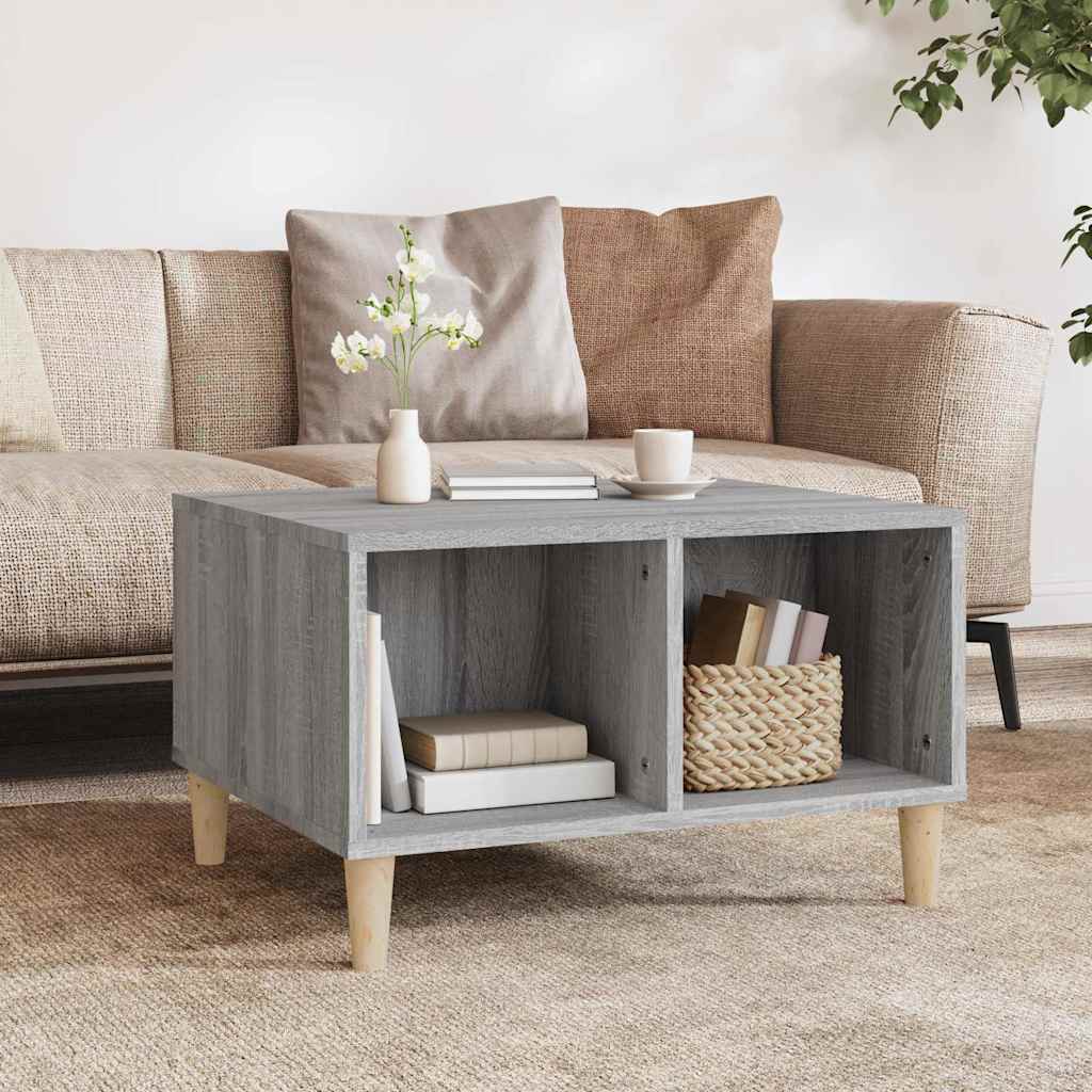 vidaXL Salontafel 60x50x36,5 cm bewerkt hout wit