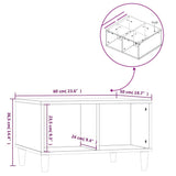 vidaXL Salontafel 60x50x36,5 cm bewerkt hout wit