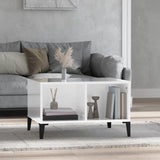 vidaXL Salontafel 60x50x36,5 cm bewerkt hout wit