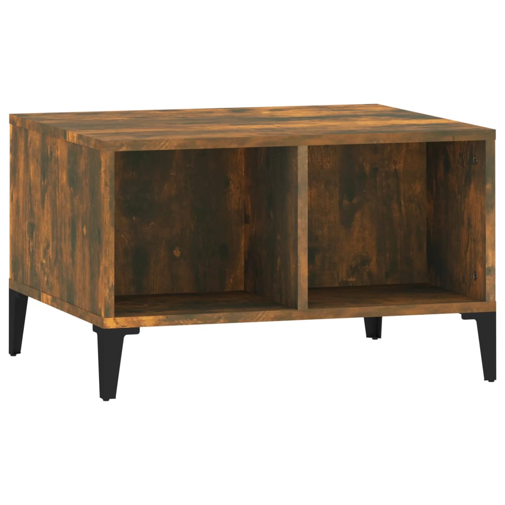 vidaXL Salontafel 60x50x36,5 cm bewerkt hout wit