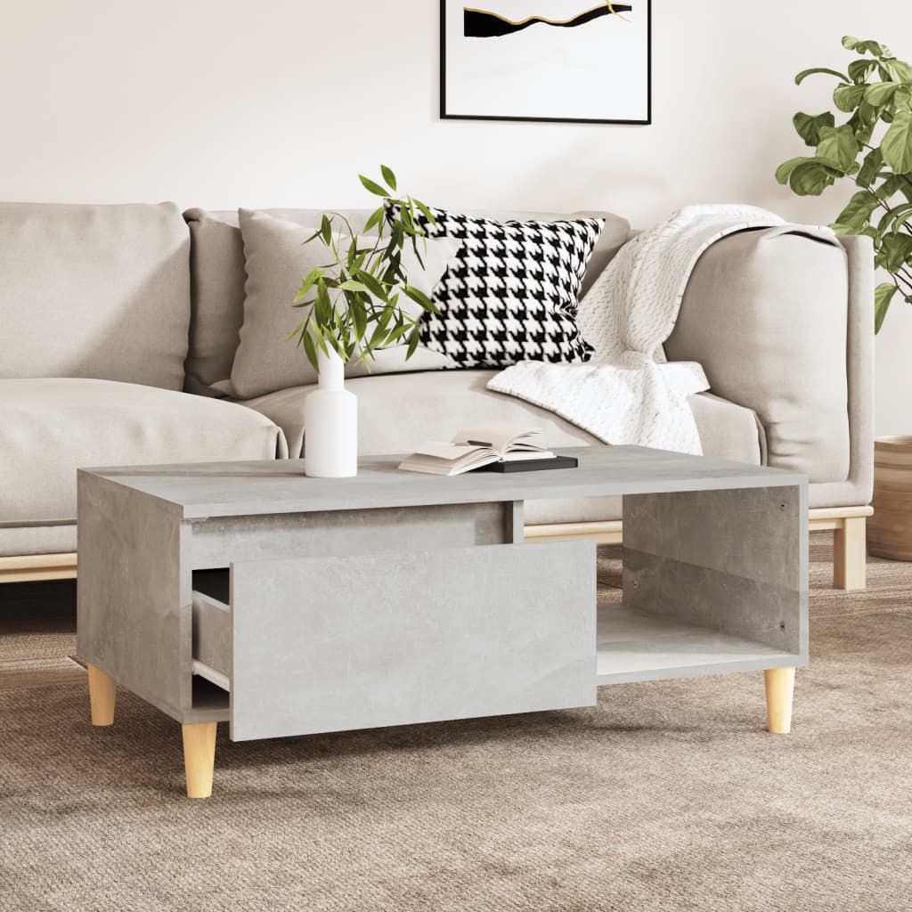 vidaXL Salontafel 90x50x36,5 cm bewerkt hout wit