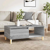 vidaXL Salontafel 90x50x36,5 cm bewerkt hout wit