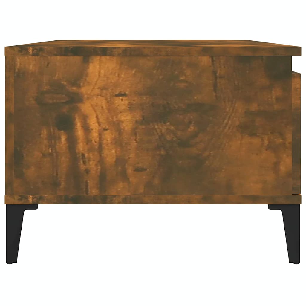 vidaXL Salontafel 90x50x36,5 cm bewerkt hout wit