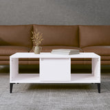 vidaXL Coffee table 90x50x36.5 cm engineered wood white