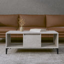 vidaXL Coffee table 90x50x36.5 cm engineered wood white