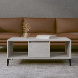 vidaXL Coffee table 90x50x36.5 cm engineered wood white