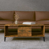 vidaXL Coffee table 90x50x36.5 cm engineered wood white