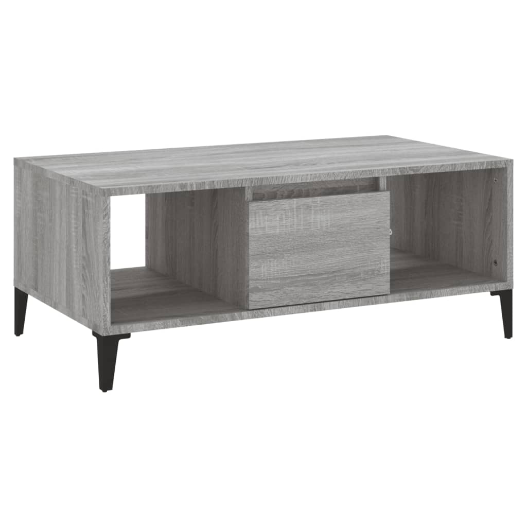 vidaXL Coffee table 90x50x36.5 cm engineered wood white