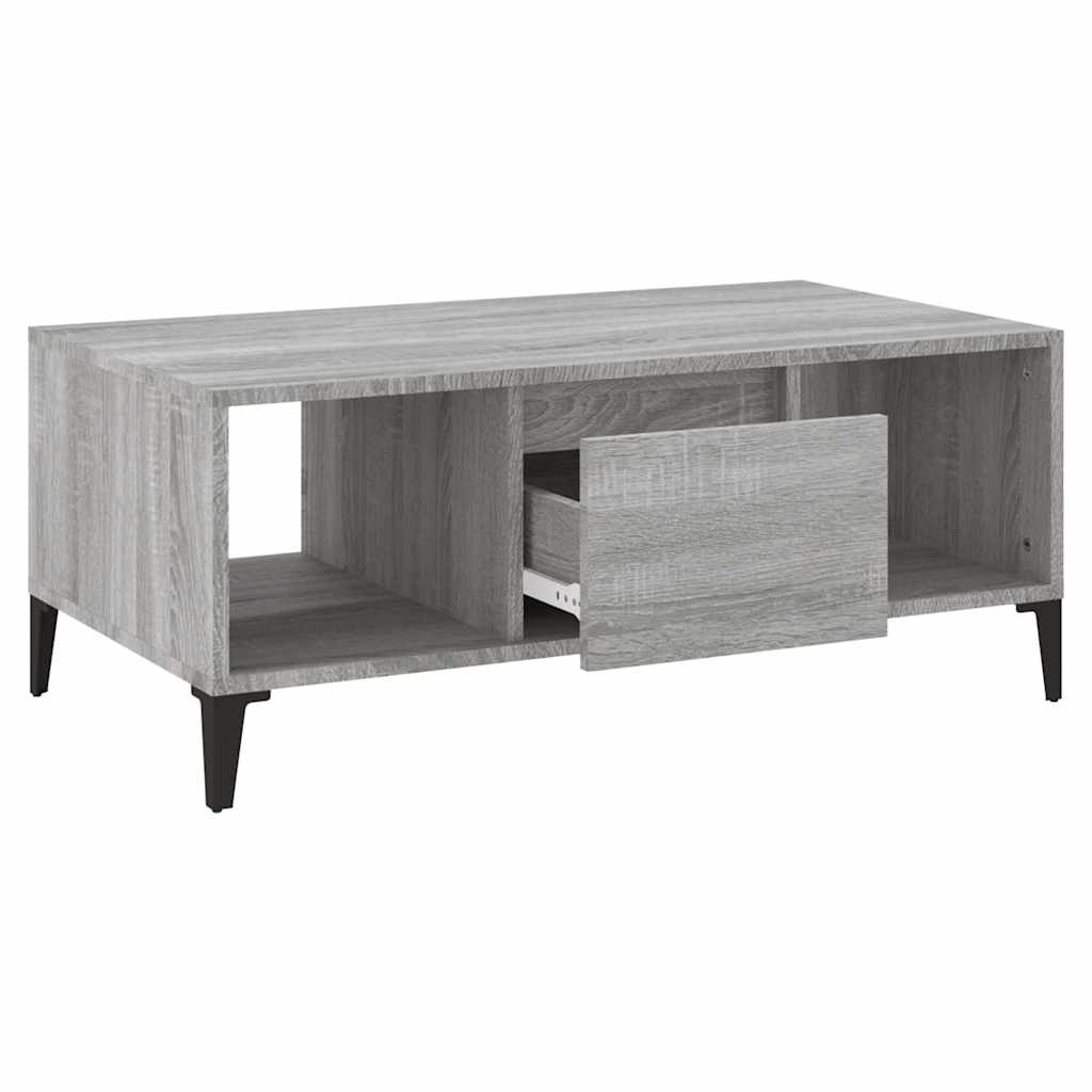 vidaXL Coffee table 90x50x36.5 cm engineered wood white