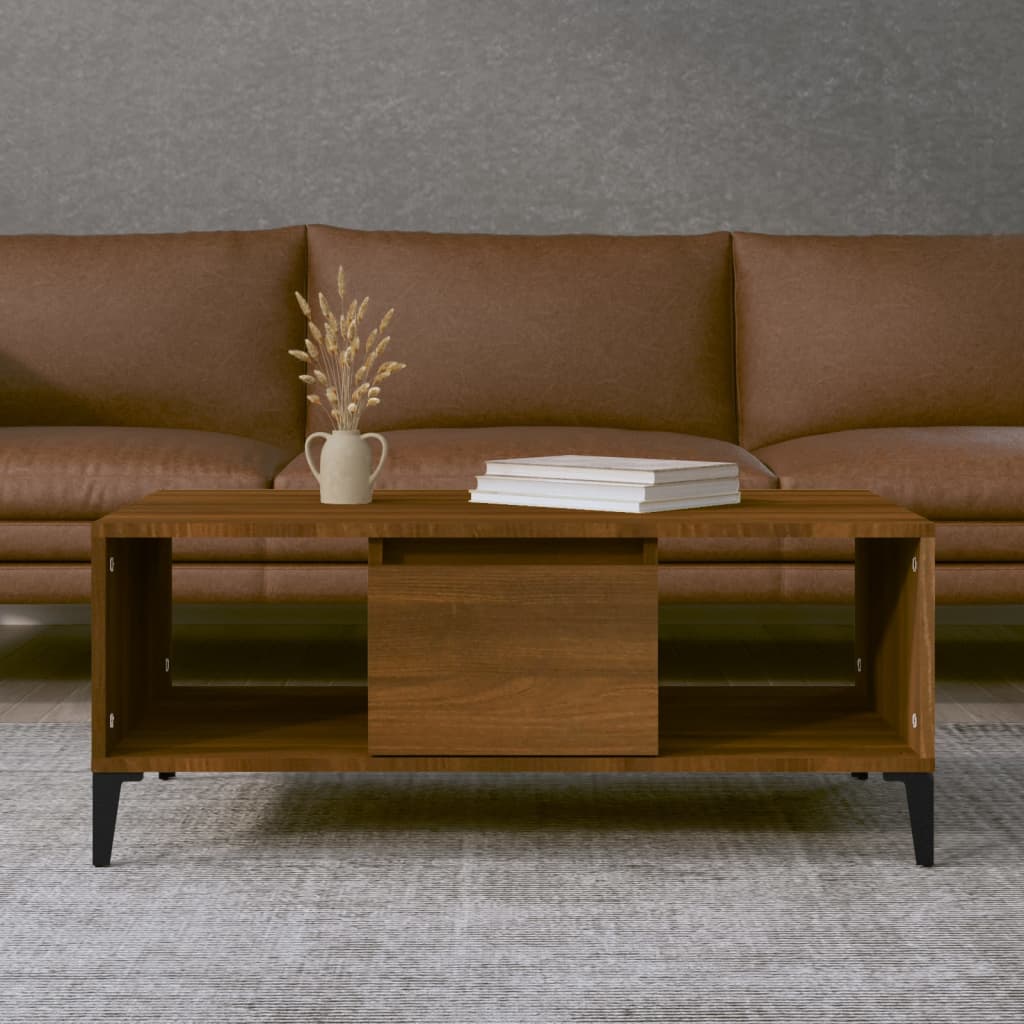vidaXL Coffee table 90x50x36.5 cm engineered wood white