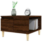 vidaXL Salontafel 55x55x36,5 cm bewerkt hout wit