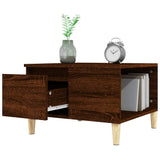 vidaXL Salontafel 55x55x36,5 cm bewerkt hout wit