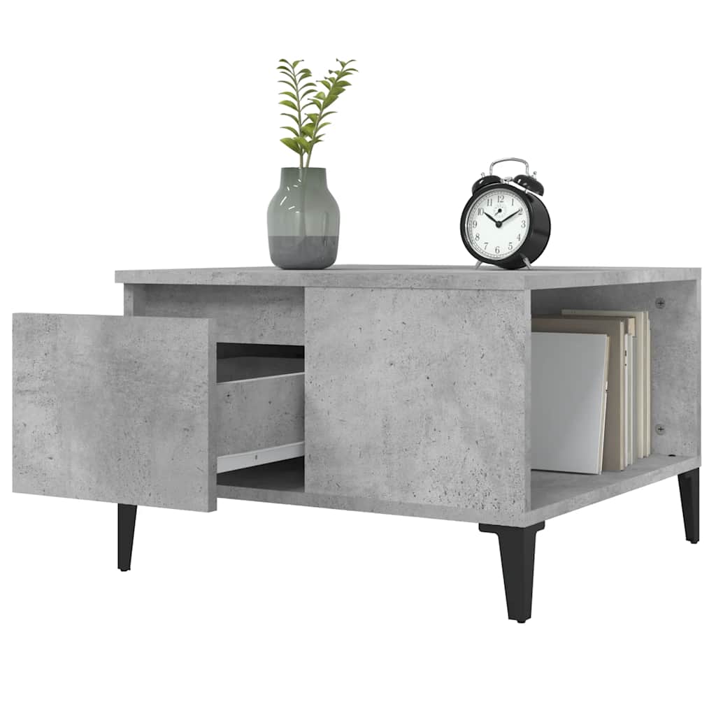 vidaXL Coffee Table 55x55x36.5 cm Engineered Wood White