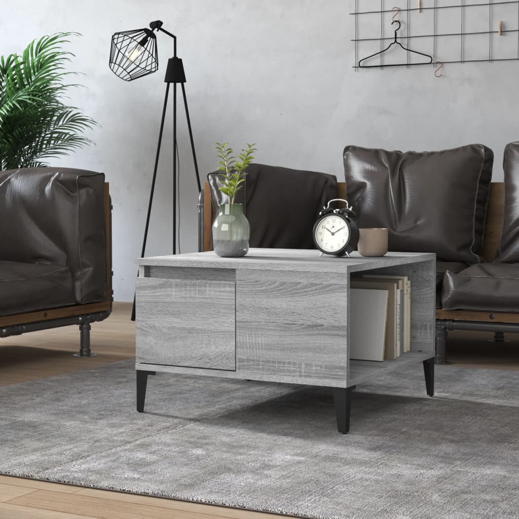 vidaXL Coffee Table 55x55x36.5 cm Engineered Wood White