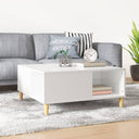vidaXL Salontafel 80x80x36,5 cm bewerkt hout wit