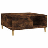 vidaXL Salontafel 80x80x36,5 cm bewerkt hout wit