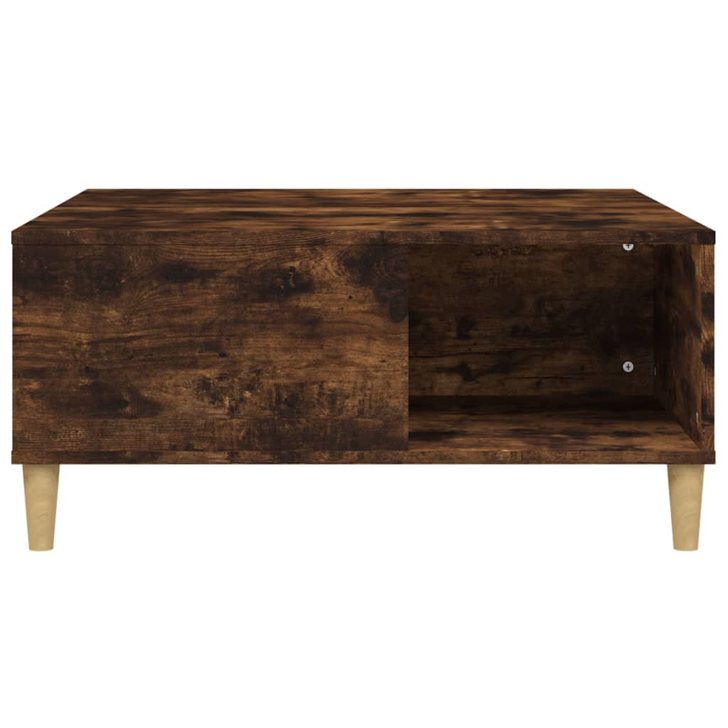 vidaXL Salontafel 80x80x36,5 cm bewerkt hout wit