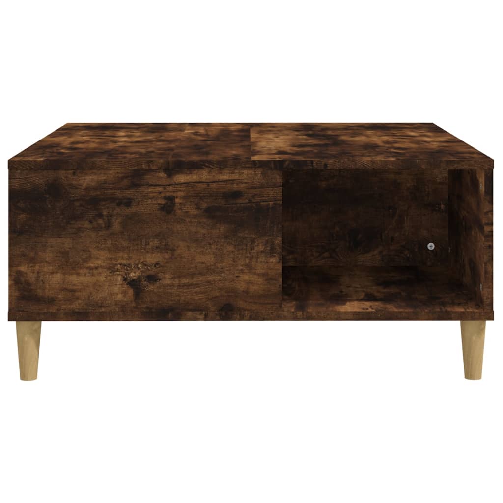 vidaXL Salontafel 80x80x36,5 cm bewerkt hout wit