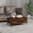 vidaXL Salontafel 90x50x36,5 cm bewerkt hout wit