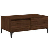 vidaXL Salontafel 90x50x36,5 cm bewerkt hout wit