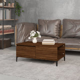 vidaXL Salontafel 90x50x36,5 cm bewerkt hout wit