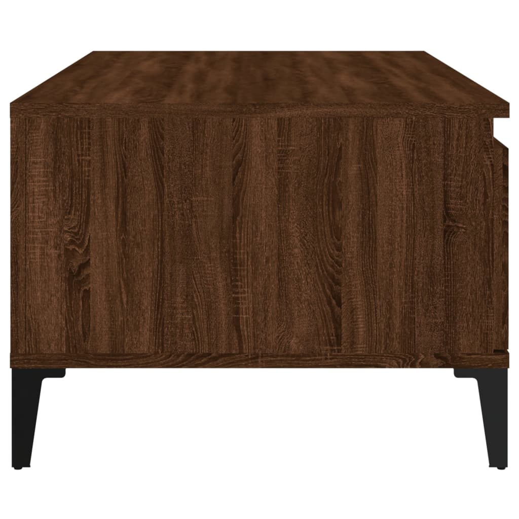 vidaXL Salontafel 90x50x36,5 cm bewerkt hout wit