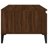 vidaXL Salontafel 90x50x36,5 cm bewerkt hout wit