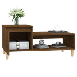 vidaXL Salontafel 100x50x45 cm bewerkt hout wit