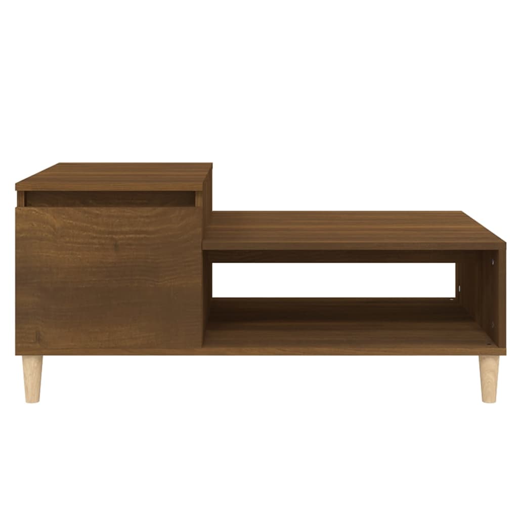 vidaXL Salontafel 100x50x45 cm bewerkt hout wit