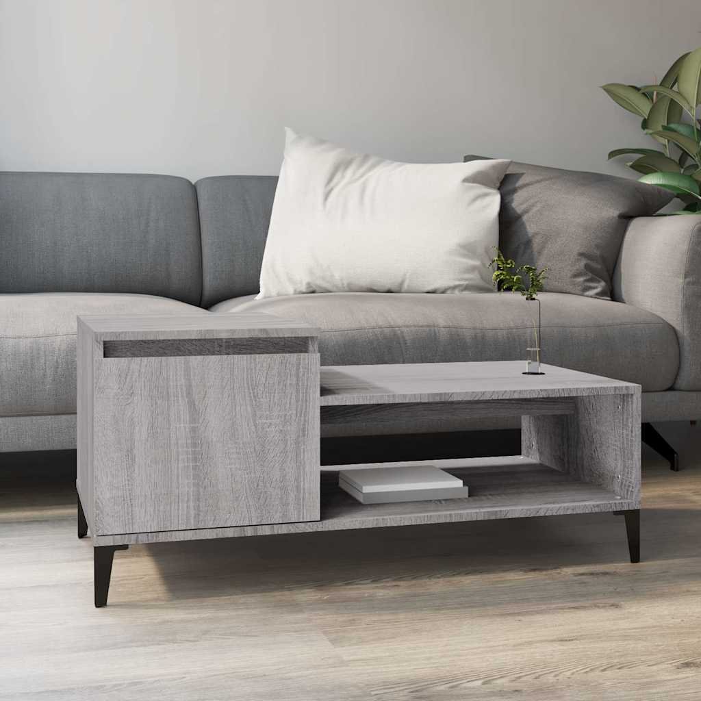 vidaXL Coffee Table 100x50x45 cm Engineered Wood White