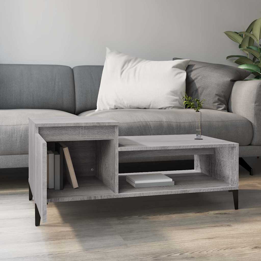 vidaXL Coffee Table 100x50x45 cm Engineered Wood White