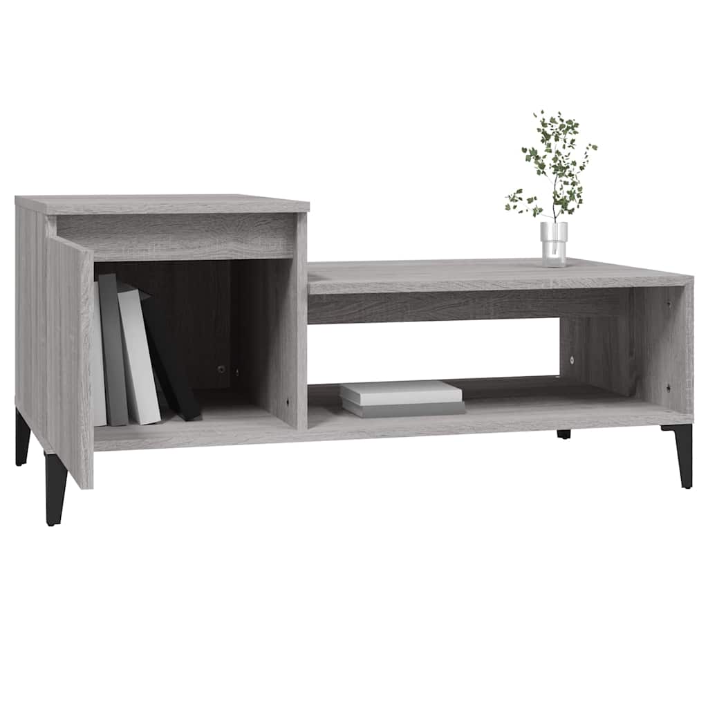 vidaXL Coffee Table 100x50x45 cm Engineered Wood White