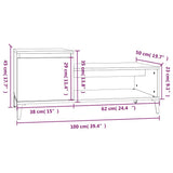 vidaXL Coffee Table 100x50x45 cm Engineered Wood White