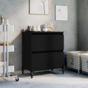 vidaXL Dressoir 60x35x70 cm bewerkt hout wit