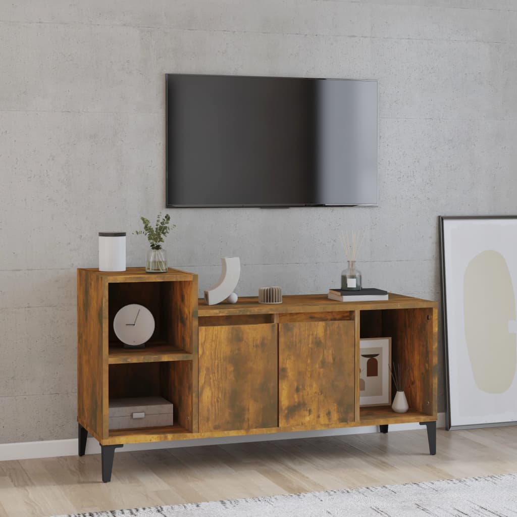 vidaXL Tv-meubel 100x35x55 cm bewerkt hout wit
