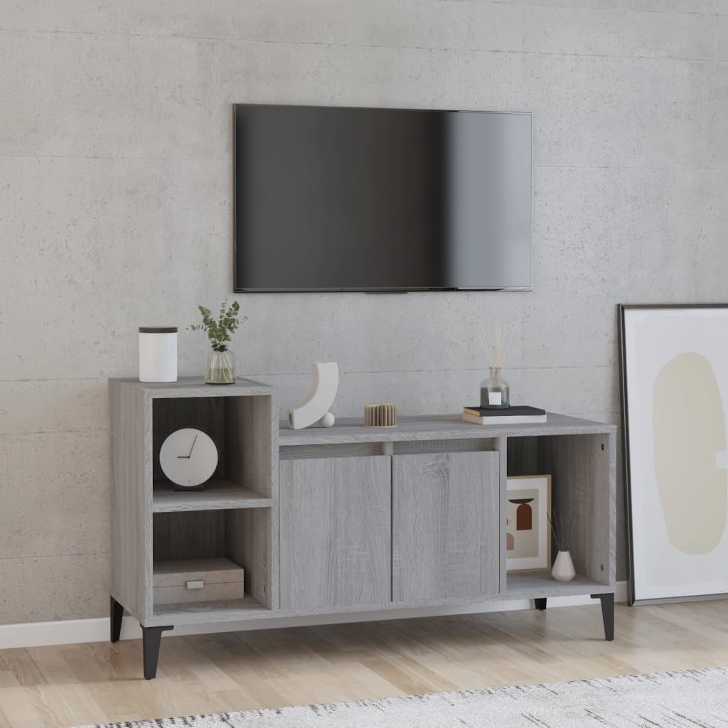 vidaXL Tv-meubel 100x35x55 cm bewerkt hout wit