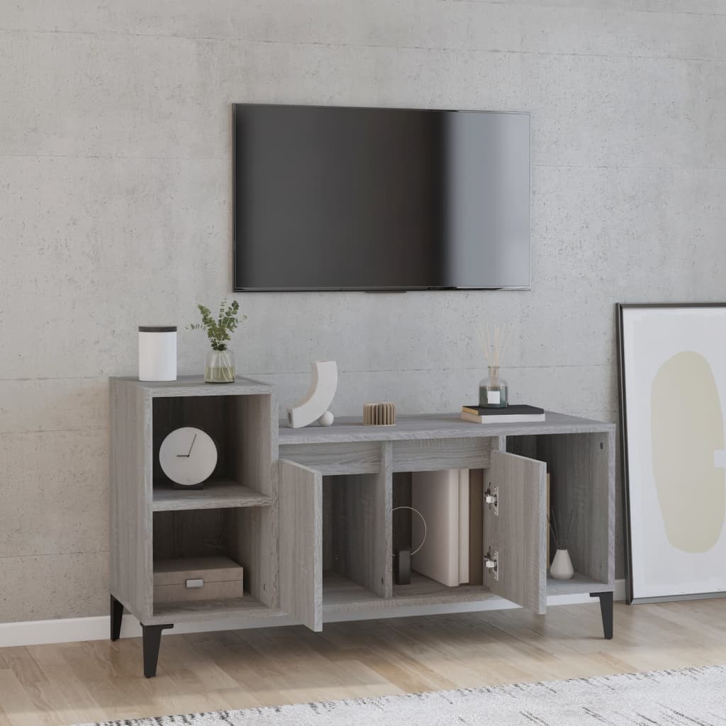 vidaXL Tv-meubel 100x35x55 cm bewerkt hout wit