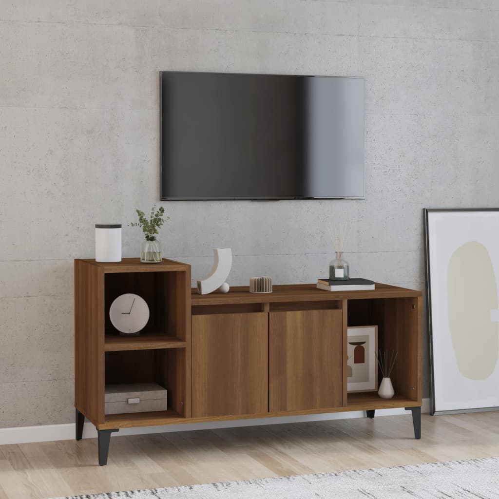 vidaXL Tv-meubel 100x35x55 cm bewerkt hout wit