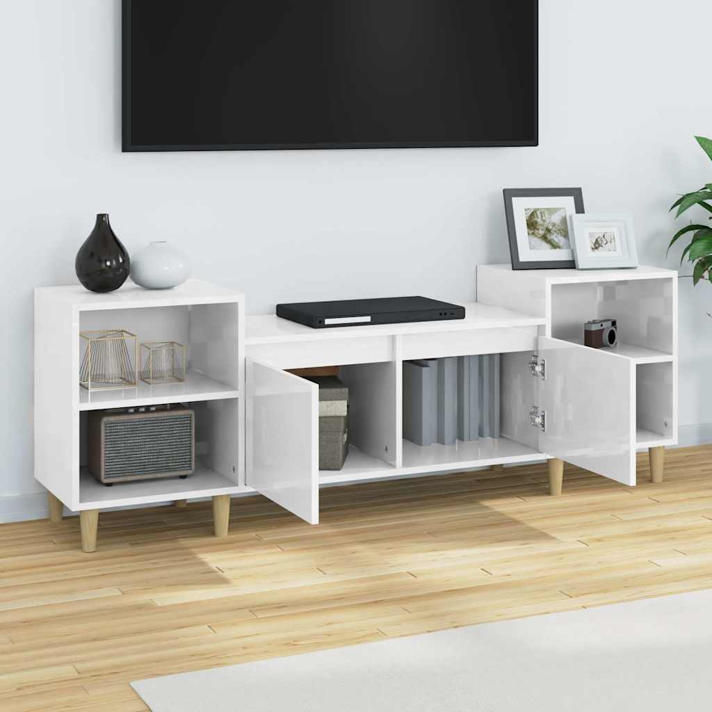 vidaXL TV cabinet 160x35x55 cm engineered wood white