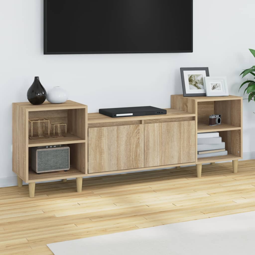 vidaXL TV cabinet 160x35x55 cm engineered wood white