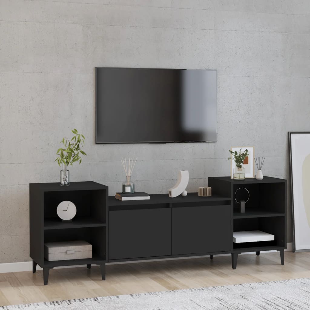 vidaXL Tv-meubel 160x35x55 cm bewerkt hout wit