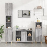 vidaXL Wastafelkast 80x33x60 cm bewerkt hout wit