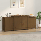 vidaXL Dressoir 164x37x68 cm massief grenenhout