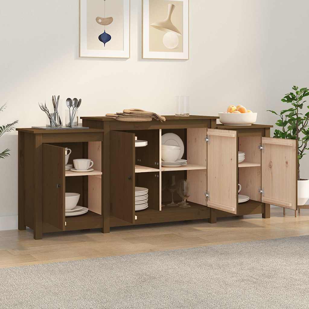 vidaXL Dressoir 164x37x68 cm massief grenenhout
