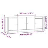 vidaXL Dressoir 164x37x68 cm massief grenenhout